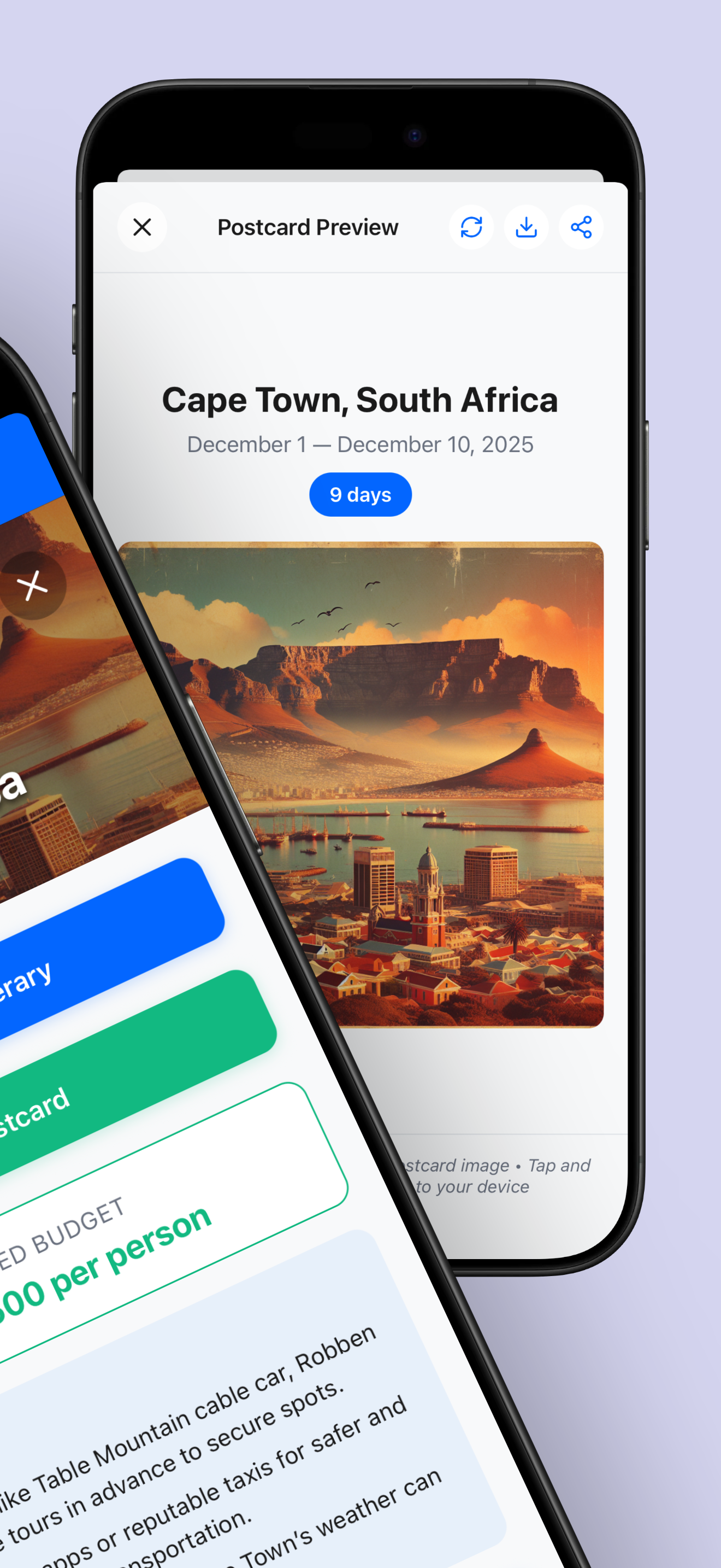 AI Travel Planner App Screenshot 2